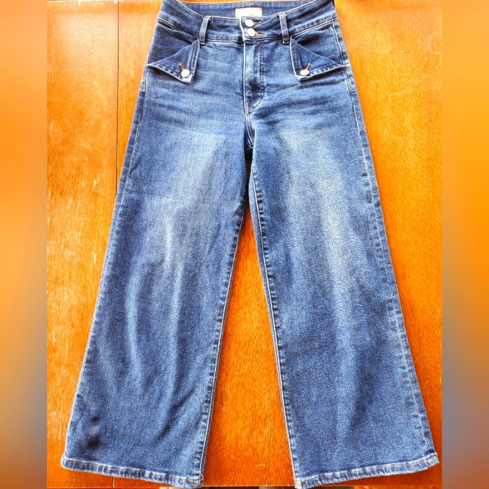 Kut From The Cloth, Size 0, Blue Meg Wide Leg Jean